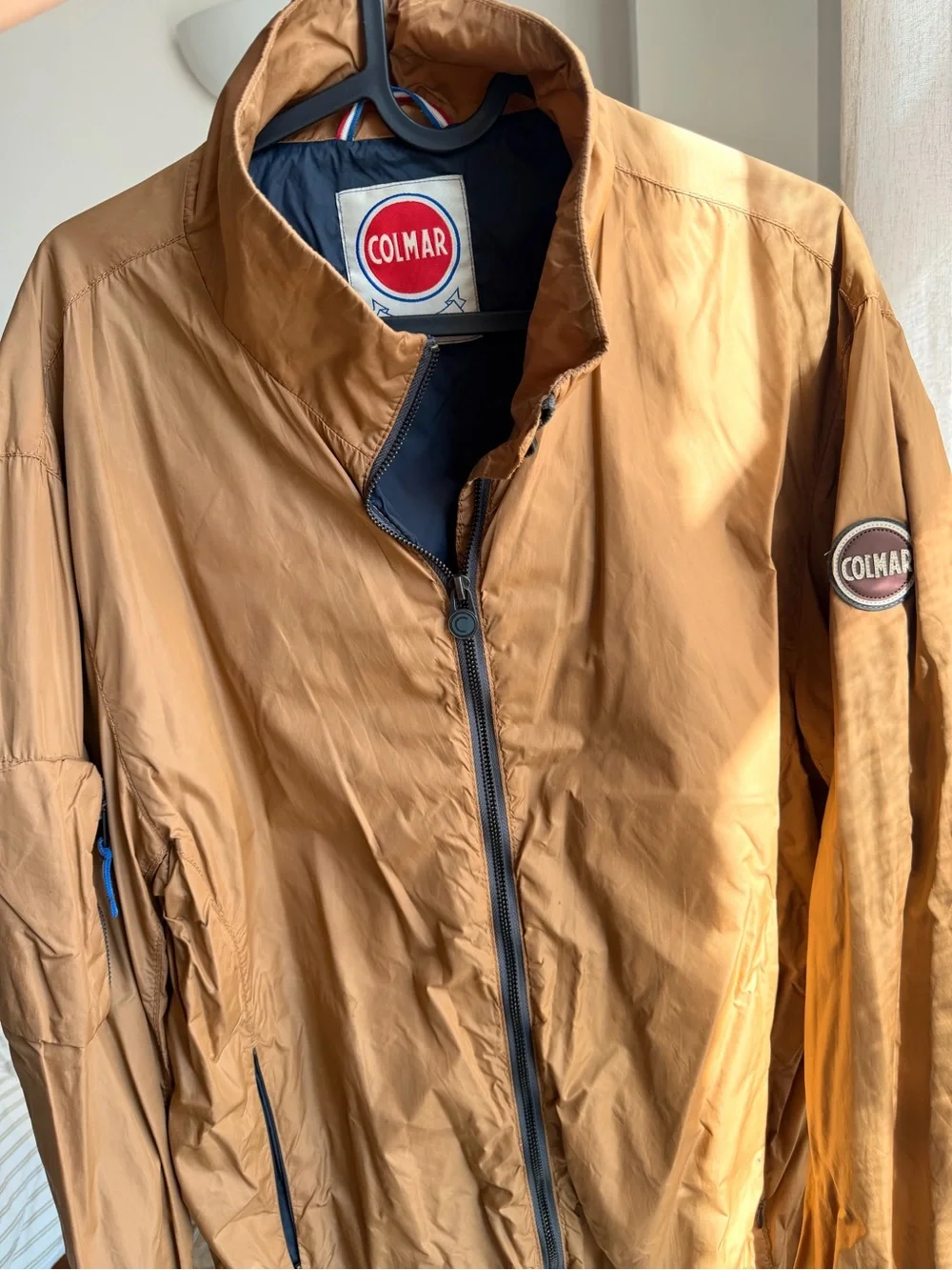 COLMAR Originals Men's Light Brown Windbreaker / Rain Jacket - Size 52 - Picture 1 of 6